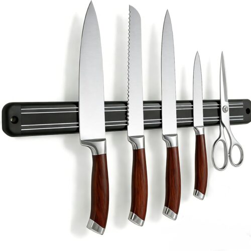 Magnetic Knife Strips(13 Inch Length),Magnetic Knife Holder for Wall/Refrigerator,Magnetic Knife Bar with Multi-Purpose Functionality as a Knife Holder, Knife Strip, Magnetic Tool Organizer
