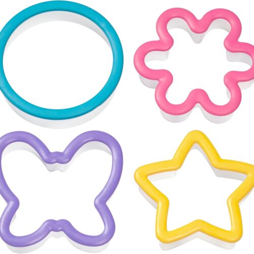 4-Piece Comfort Grip Cookie Cutter Set, Assorted