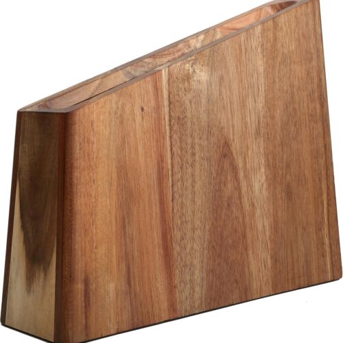 Resafy Magnetic Knife Wooden Block Knife Display Holder Rack Double Side Magnetic Stands with Strong Enhanced Magnets Kinves Strip Magnetic Knife Holder